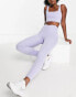 VAI21 V shape waist co-ord leggings in lilac