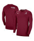 Фото #4 товара Men's Crimson Alabama Crimson Tide 2022 Coach Performance Long Sleeve V-Neck T-shirt