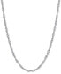 ფოტო #1 პროდუქტის Singapore Link 20" Chain Necklace in Sterling Silver