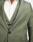 Фото #5 товара Gianni Feraud Plus skinny suit jacket in green