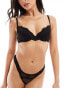 Фото #1 товара ASOS DESIGN Sienna lace padded push up bra in black