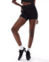 Nike Training One wrapped high waisted 5 inch legging shorts in black