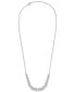 Diamond Butterfly Statement Necklace (1 ct. t.w.) in Sterling Silver, 16-1/2" + 2" extender, Created for Macy's