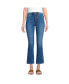 Фото #1 товара Petite Recover High Rise Button Front Kick Flare Crop Jeans