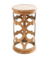 Фото #1 товара 24" Wood Open Frame with Circular Cut-Outs Geometric Accent Table