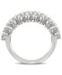 ფოტო #3 პროდუქტის Moissanite Triple Row Band (3 ct. t.w. DEW) in 14k White Gold