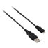 Фото #1 товара V7 Black USB Cable USB 2.0 A Male to Micro USB Male 1m 3.3ft - 1 m - USB A - Micro-USB B - USB 2.0 - Male/Male - Black