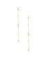 ფოტო #1 პროდუქტის Freshwater Pearl and Glass Linear Drop Earrings