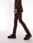 Фото #8 товара Topman super skinny tartan checked suit trousers in red