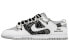 【定制球鞋】 Nike Dunk Low 牛仔布 腰果花 缝牛仔布 解构 大闹天宫 涂鸦 百搭 潮流 低帮 板鞋 男款 黑白灰 / Кроссовки Nike Dunk Low DJ6188-003 42.5 - фото #1