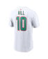 Фото #1 товара Men's Tyreek Hill White Miami Dolphins Player Name and Number T-shirt