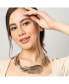 Women's Black Leaf Collar Necklace