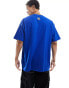 Aape By A Bathing Ape boxy fit short sleeve t-shirt with front graphic in blue