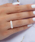 Cubic Zirconia Round & Baguette Eternity Band in Sterling Silver