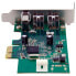 StarTech.com 3 Port 2b 1a Low Profile 1394 PCI Express FireWire Card Adapter - PCIe - IEEE 1394/Firewire - PCIe 1.1 - Green - 149905 h - Texas Instruments - XIO2213B