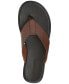 ფოტო #5 პროდუქტის Men's Waylyn Leather Thong Sandals