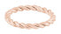 Фото #4 товара Pink gilded set of steel rings