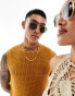 Ray-Ban hexagonal sunglasses in gold