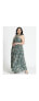 Plus Size Crossing Straps Flare Maxi Dress