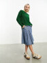 Фото #5 товара JJXX ribbed knit crew neck jumper in green