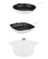 Фото #1 товара Neo Cast Iron Fry Pan, Grill Pan and 5 Quart Covered Dutch Oven, Set of 3