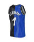 Фото #3 товара Men's Penny Hardaway Blue, Black Orlando Magic Hardwood Classics 1994-95 Split Swingman Jersey