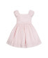 ფოტო #1 პროდუქტის Girls' Cap Sleeve Special Occasion Sateen Flower Girl Dress with Embroidered Hem, Toddler