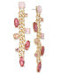 Gold-Tone Multi Stone Chain Drop Earrings, Created for Macy's