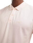 Hollister icon logo pique polo in light pink