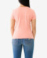 Фото #2 товара Women's Shorts Sleeve Vintage-like Foil Crewneck T-shirt