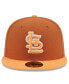 Фото #3 товара Men's Brown/Orange St. Louis Cardinals Spring Color Basic Two-Tone 59fifty Fitted Hat