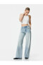 Yüksek Bel Loose Fit Kot Pantolon Tencel™ Kumaş Karışımlı - Loose Fit Jean