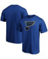 Фото #1 товара Men's Blue St. Louis Blues Team Primary Logo T-shirt