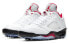 Фото #4 товара Jordan Air Jordan 5 Low Golf "Fire Red" 低帮 复古篮球鞋 男款 火焰红 / Кроссовки Jordan Air Jordan CU4523-100