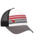 Фото #1 товара Youth Boys White, Charcoal Arizona Cardinals Cove Trucker Adjustable Hat