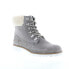 Фото #2 товара Diba True Draw Tap 31120 Womens Gray Suede Lace Up Casual Dress Boots