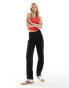 ASOS DESIGN Tall formal barrel leg trouser in black