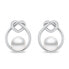 Original silver stud earrings with pearl EA786W