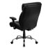 Фото #2 товара Hercules Series Big & Tall 400 Lb. Rated Black Leather Executive Swivel Chair With Adjustable Arms
