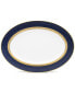 Odessa Cobalt Gold Oval Platter, 14"