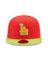 Men's Red, Neon Green Los Angeles Dodgers 1978 World Series Lava Highlighter Combo 59FIFTY Fitted Hat