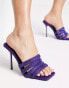 Фото #1 товара Topshop Summer embellished heeled mules in purple