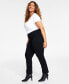 Фото #3 товара Plus Size Tummy-Control Pull-On Skinny Pants, Created for Macy's