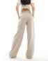 Фото #6 товара Monki high waist tailored trousers in beige