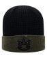 Фото #1 товара Men's Olive and Black Auburn Tigers OHT Military-Inspired Appreciation Skully Cuffed Knit Hat