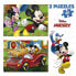 EDUCA BORRAS 2X20 Pieces Mickey Mouse Fun House Wooden Puzzle