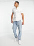 Фото #7 товара Polo Ralph Lauren icon logo slim fit short sleeve oxford shirt in white