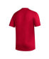Фото #4 товара Men's Crimson Indiana Hoosiers Stripe Up AEROREADY Pregame T-shirt