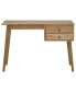 Фото #2 товара Desk with 2 Drawers 43.3"x20.5"x29.5" Solid Wood Teak