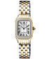 ფოტო #1 პროდუქტის Women's Milan Swiss Quartz Two-Tone Stainless Steel Bracelet Watch 27.5mm